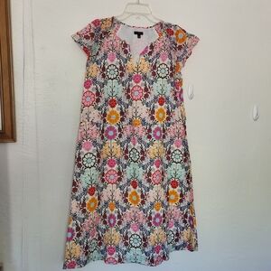 TALBOTS size 8 cotton summer dress